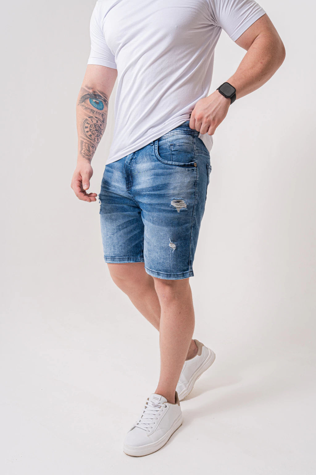 Bermuda Skinny Destroyed