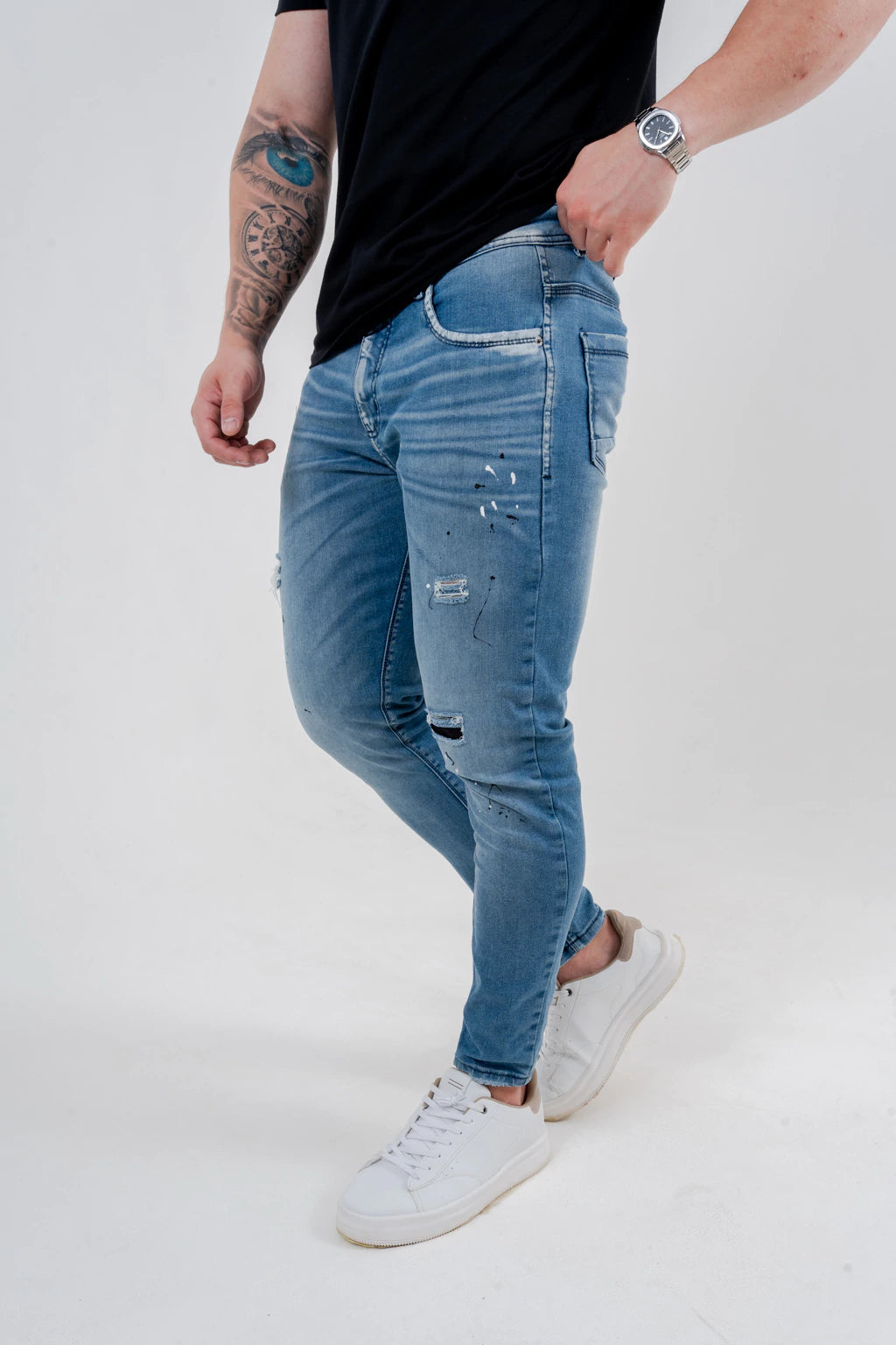 Calça Skinny Destroyed C/Pig.