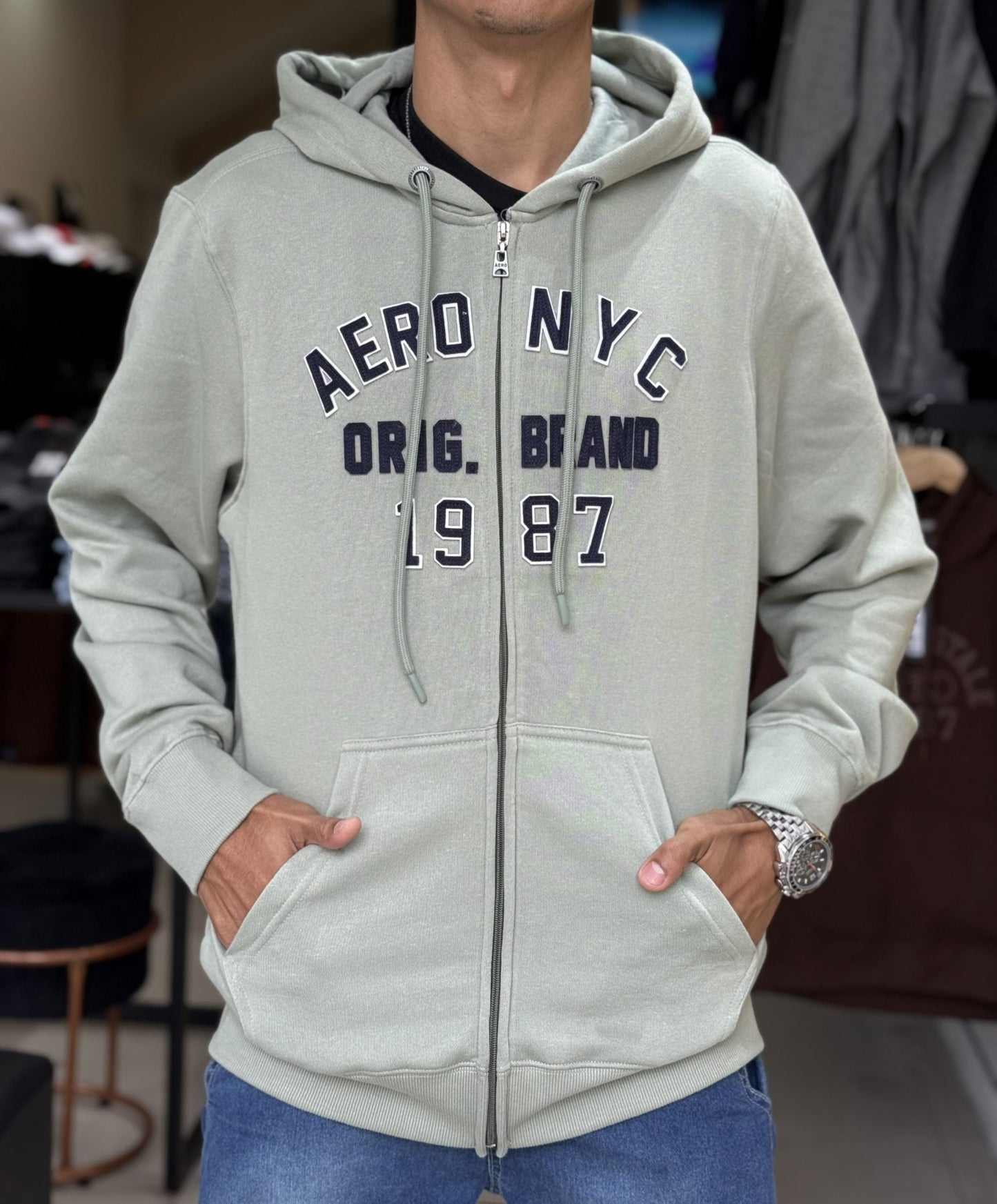 Moletom aberto aeropostale