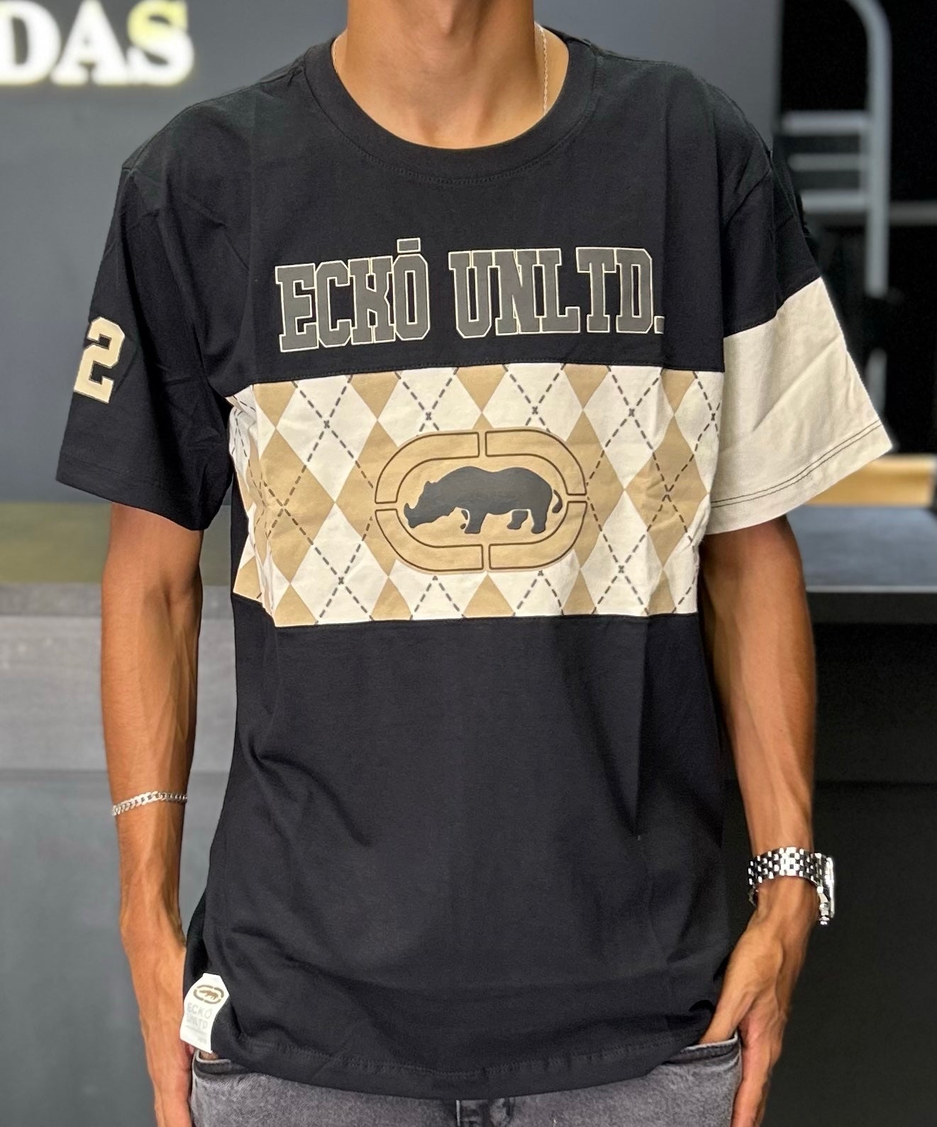 Camiseta ecko crew preta