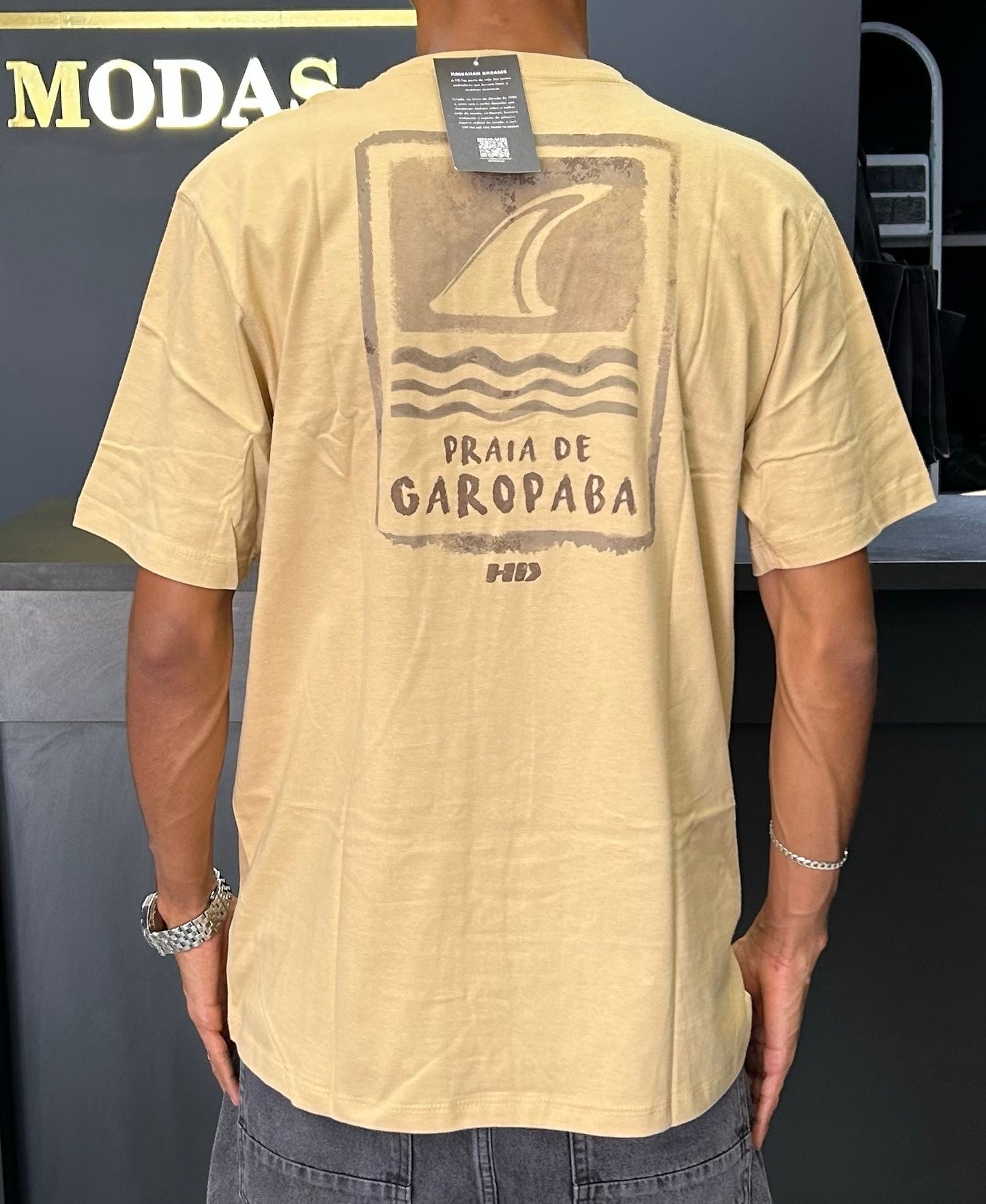 Camiseta HD Garopaba bege