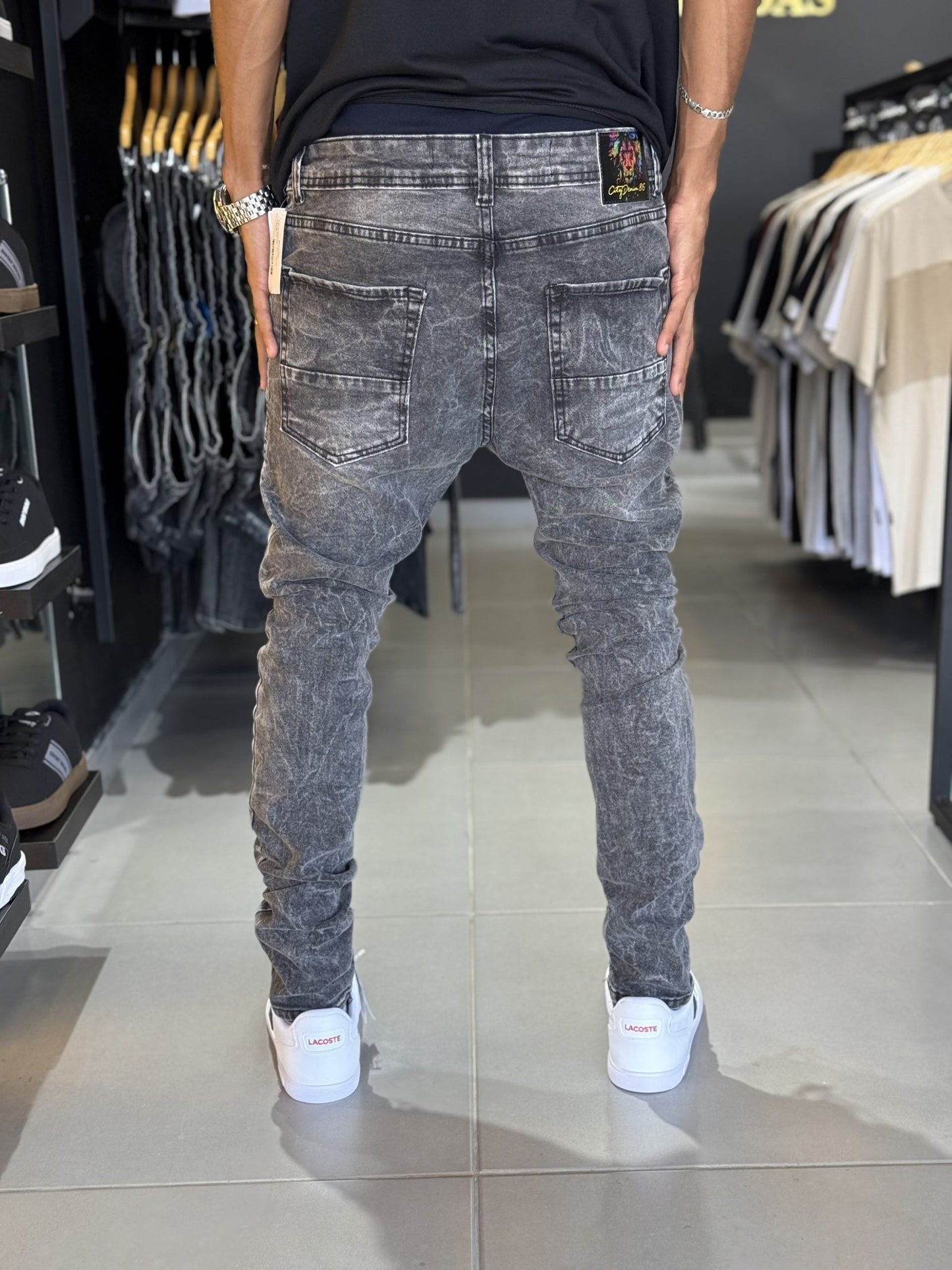 Calça jogador city Denim