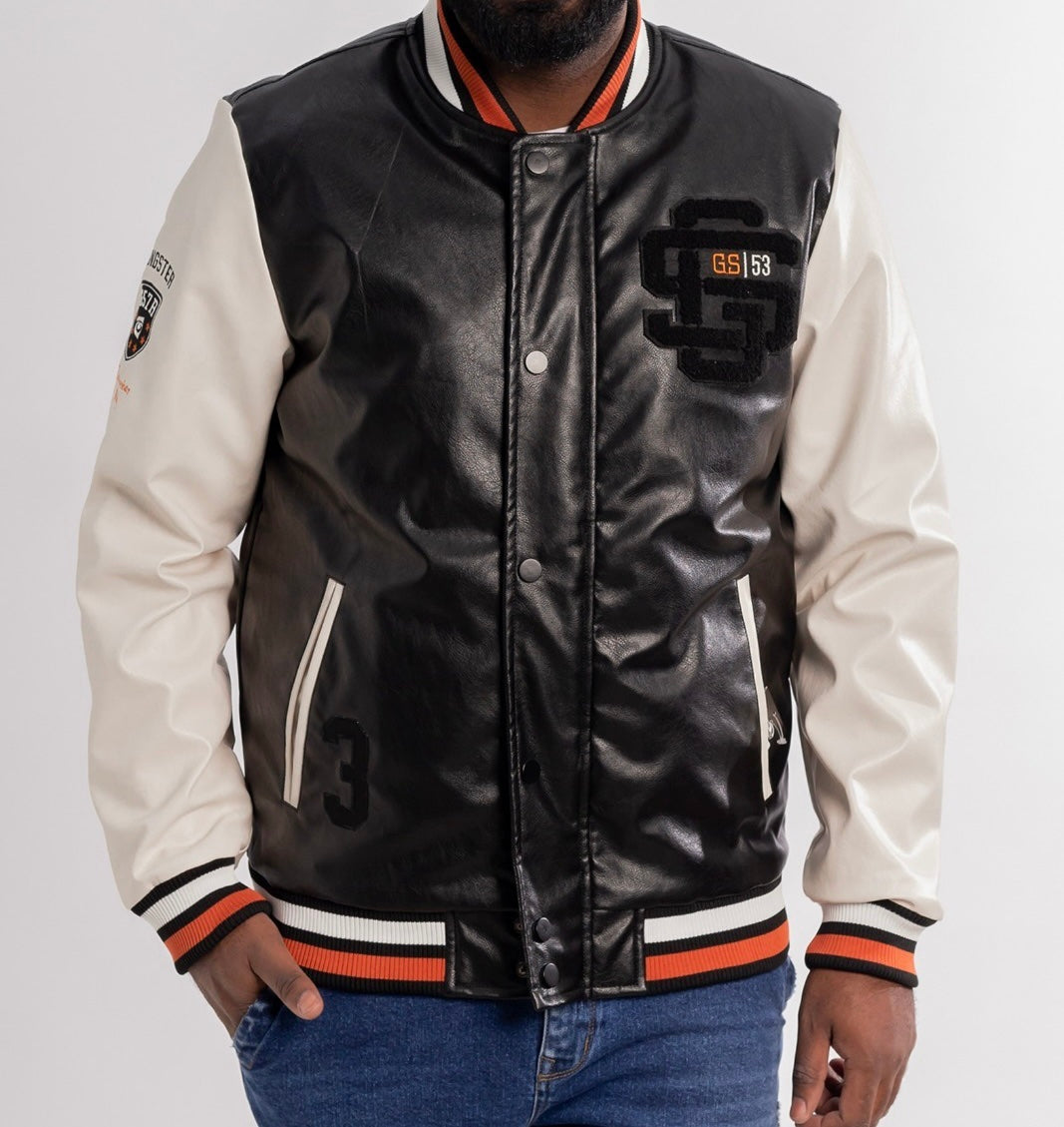 Jaqueta couro Gangster Preta