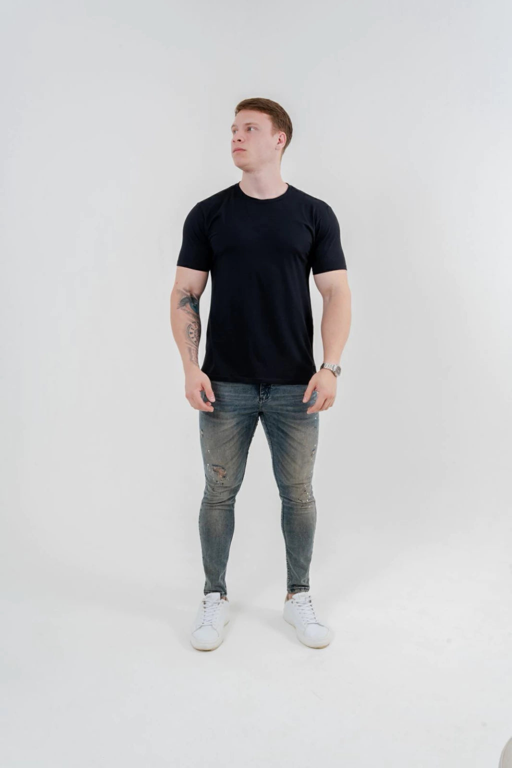 Calça Skinny Destroyed C/Pimento