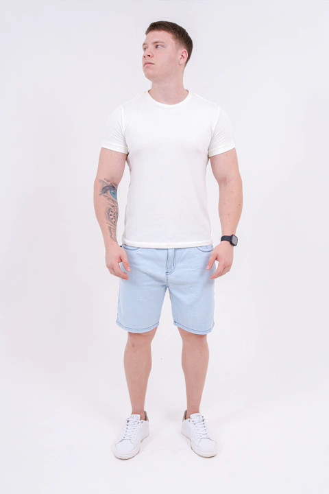 Bermuda Skinny Básica Clara