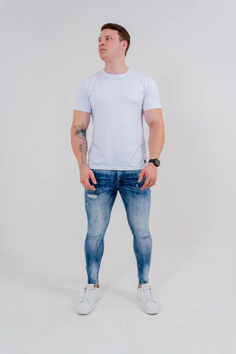 Calça Skinny Bigode Laser