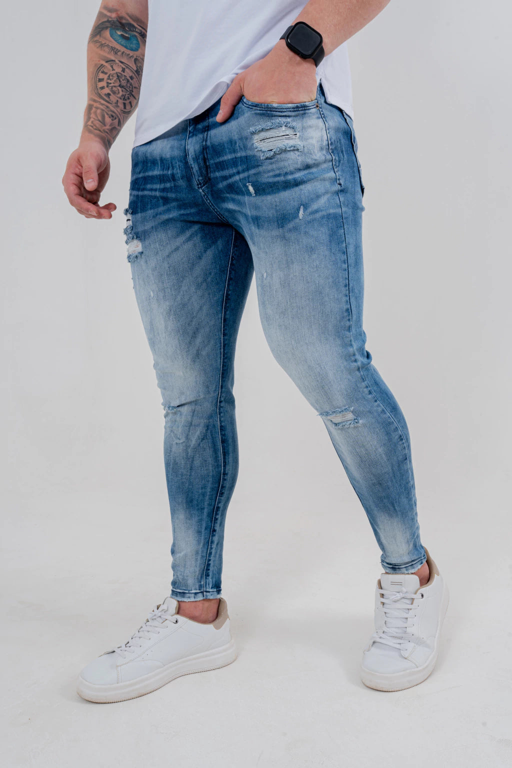 Calça Skinny Bigode Laser