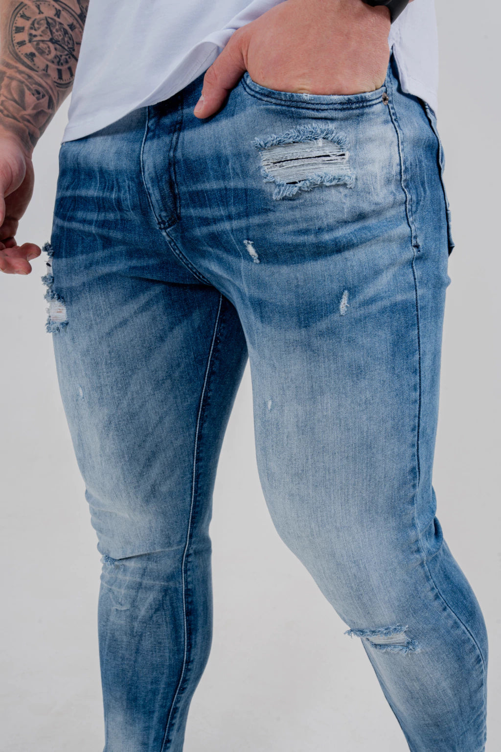 Calça Skinny Bigode Laser