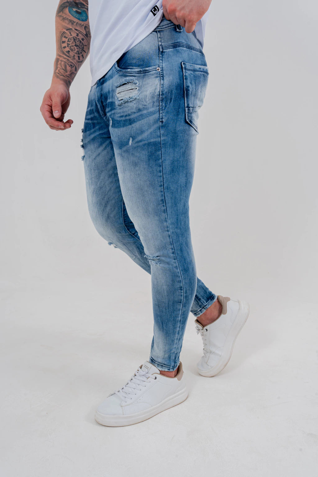 Calça Skinny Bigode Laser