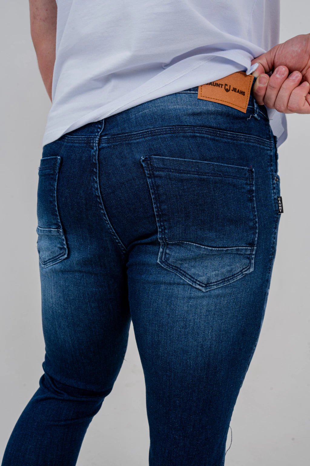 Calça Skinny Destroyed Escura