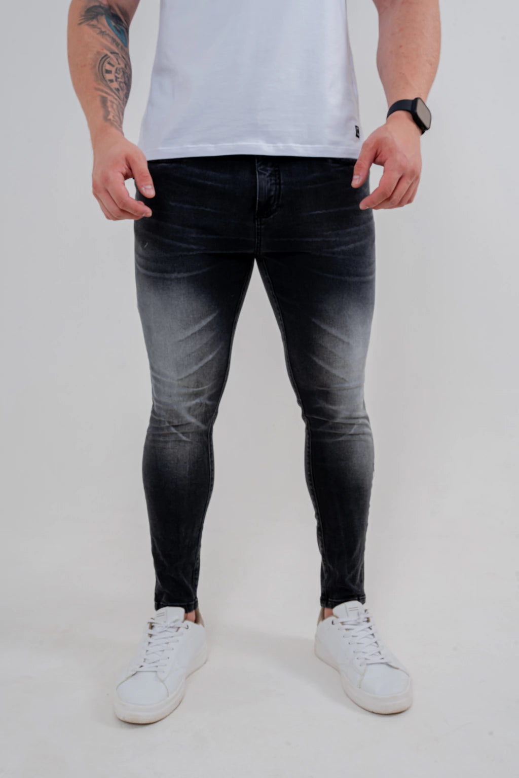 Calça Skinny Bigode Laser