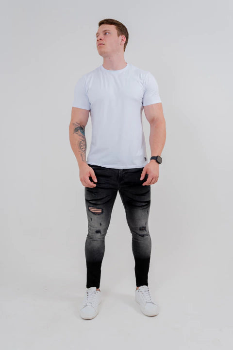 Calça Skinny Destroyed Bigode