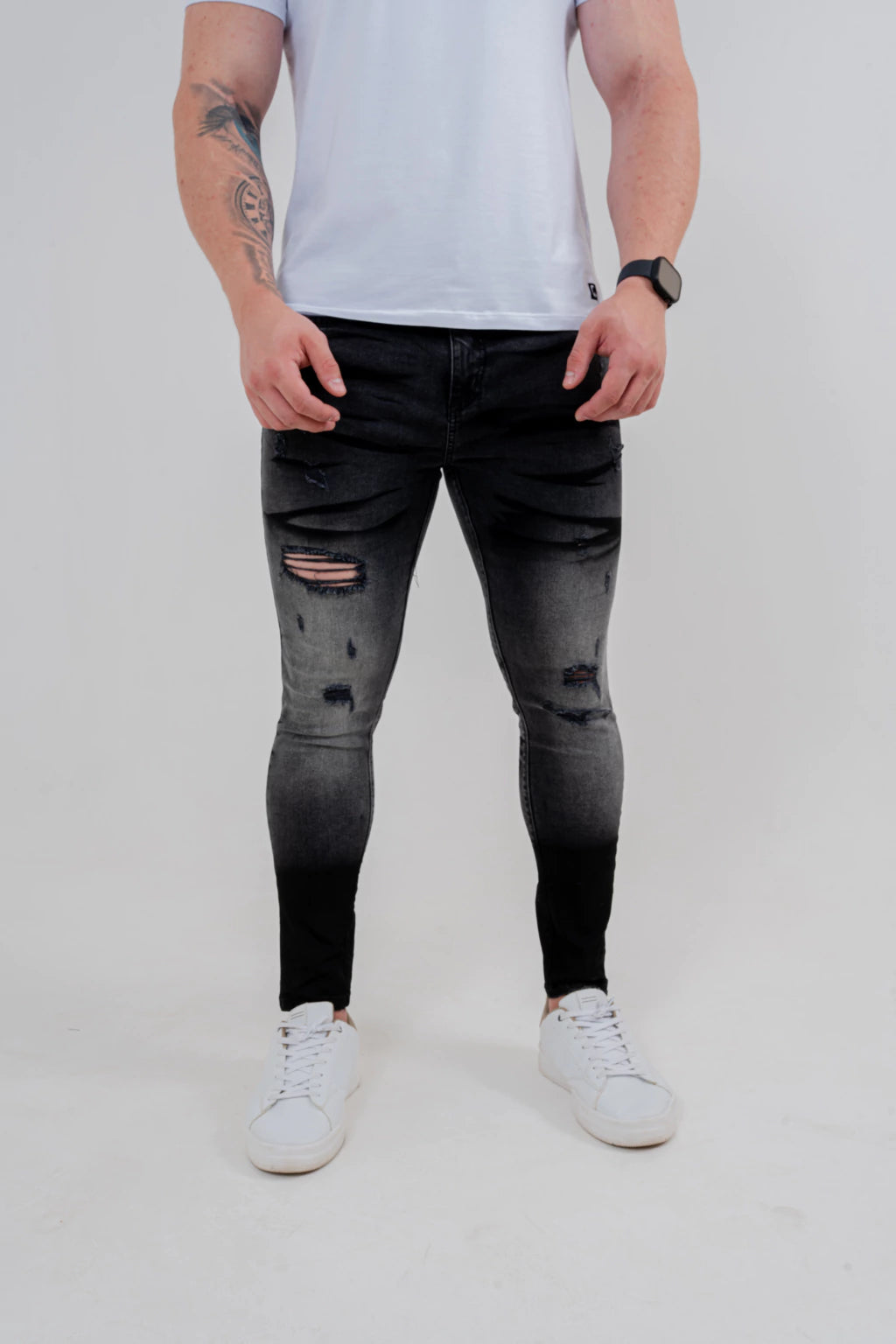 Calça Skinny Destroyed Bigode