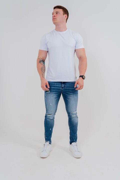 Calça Skinny Destroyed