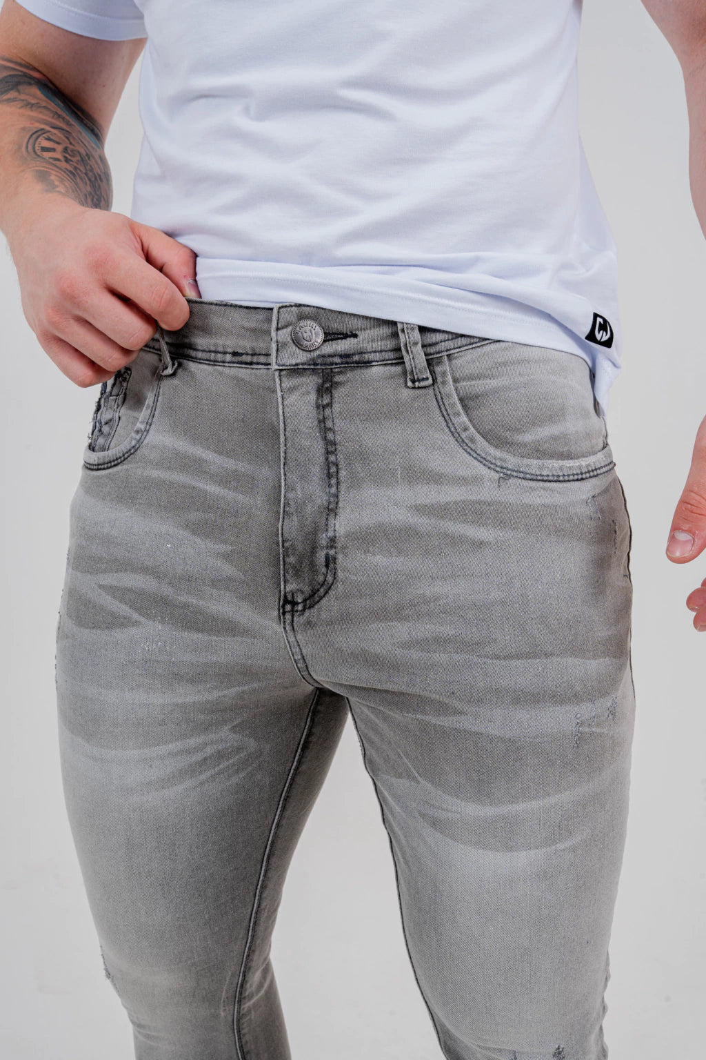 Calça Skinny Marmorizada