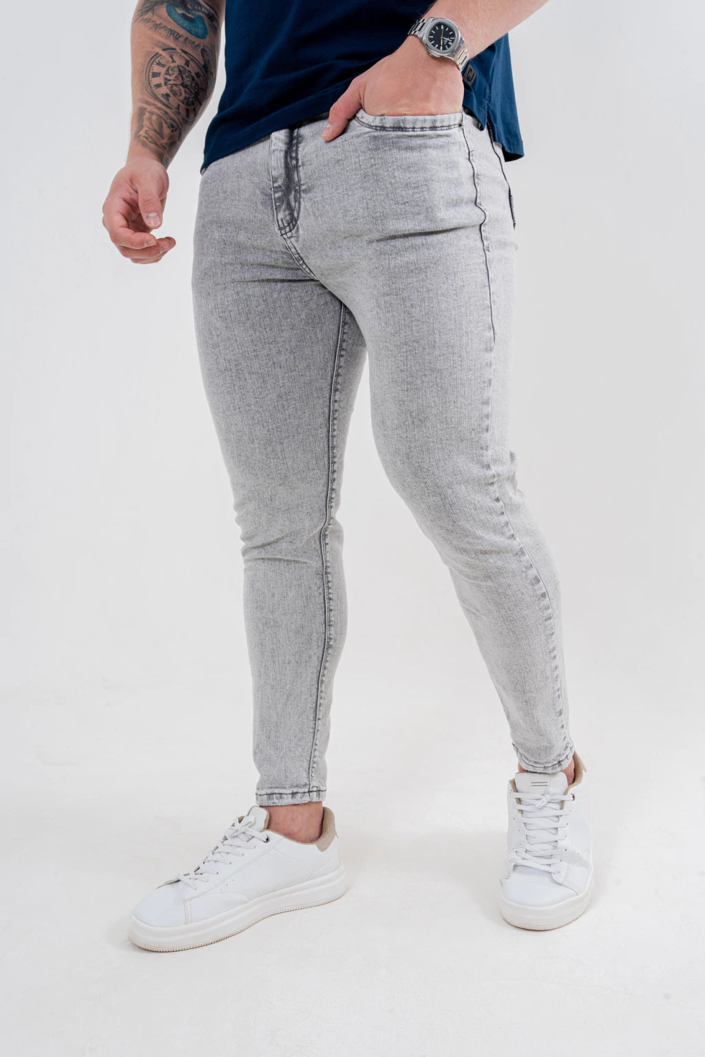 Calça Skinny Marmorizada