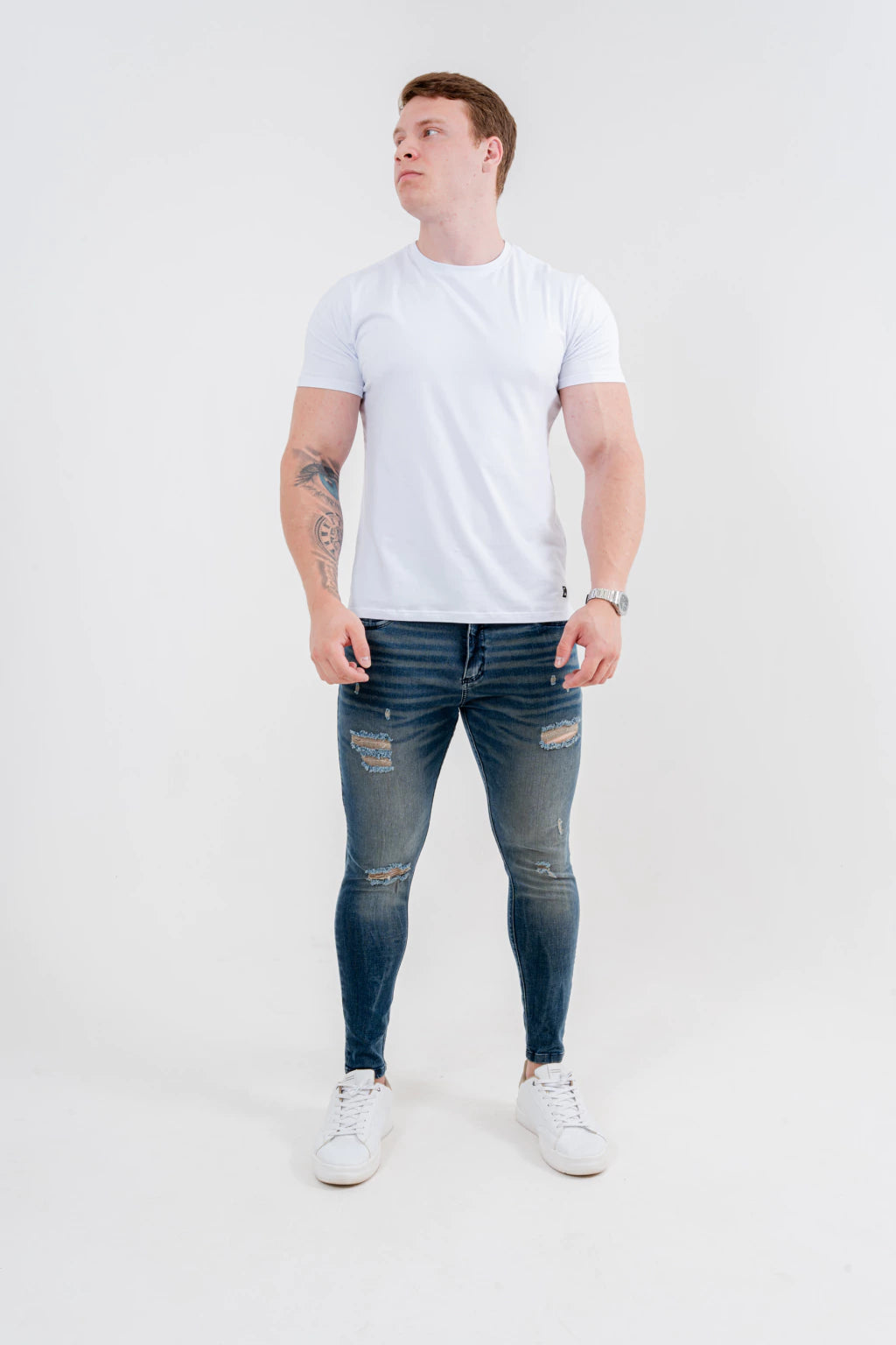 Calça Skinny Destroyed