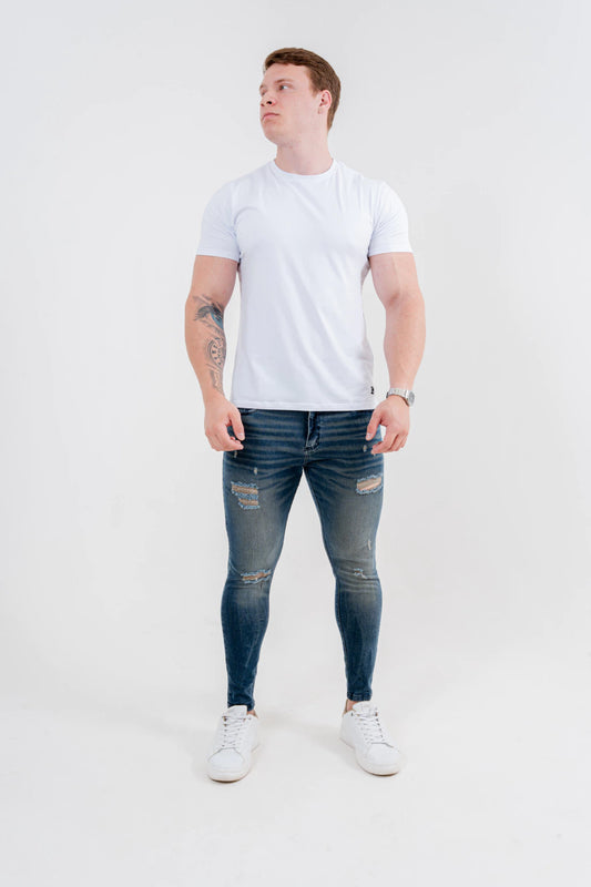 Calça Skinny Destroyed