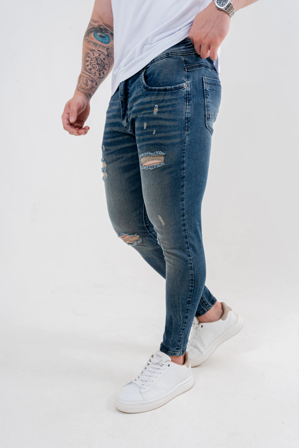 Calça Skinny Destroyed