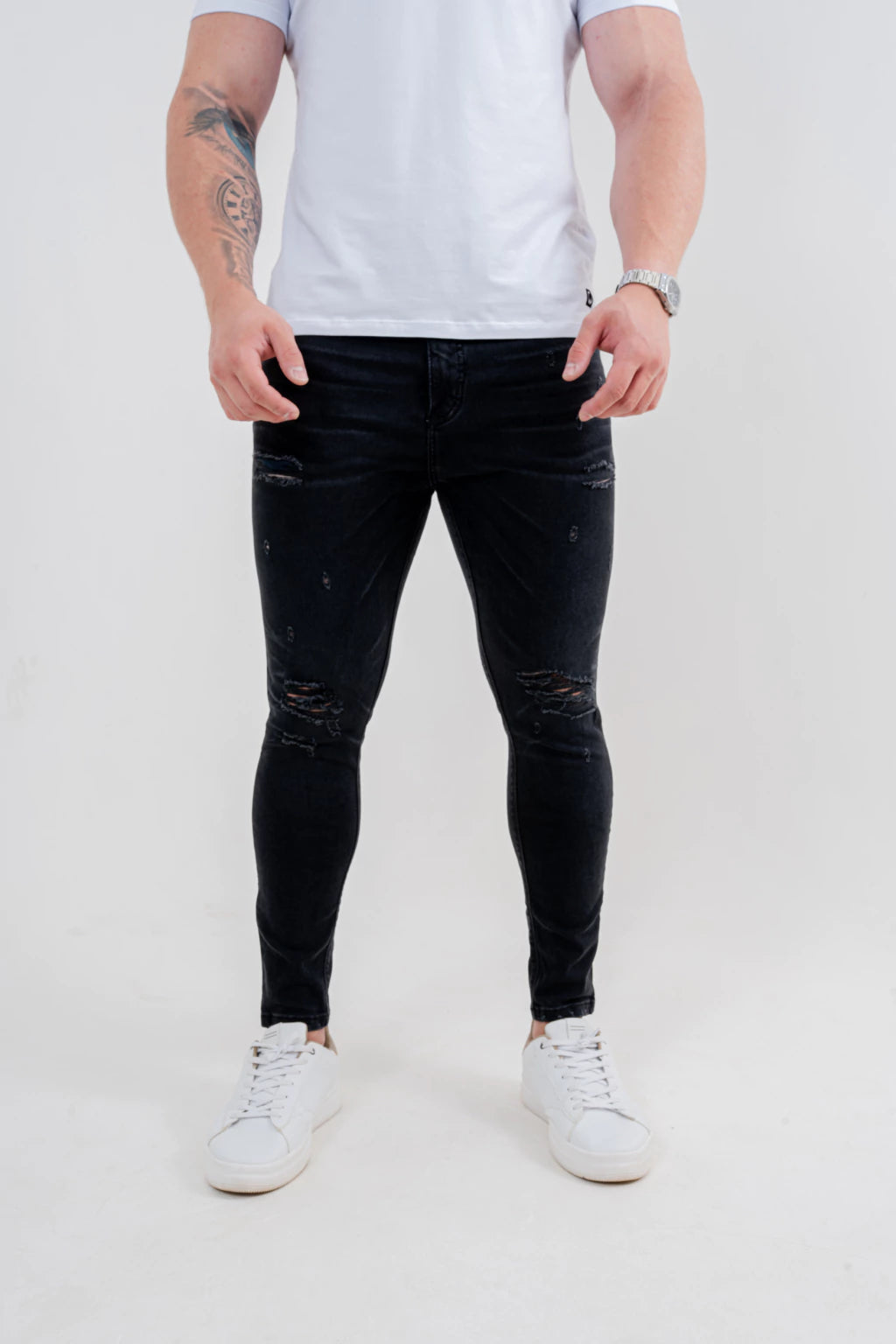 Calça Skinny Destroyed