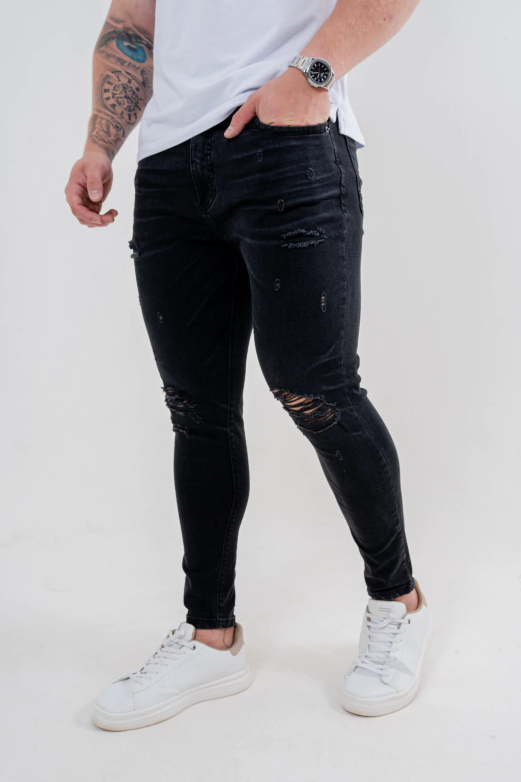 Calça Skinny Destroyed