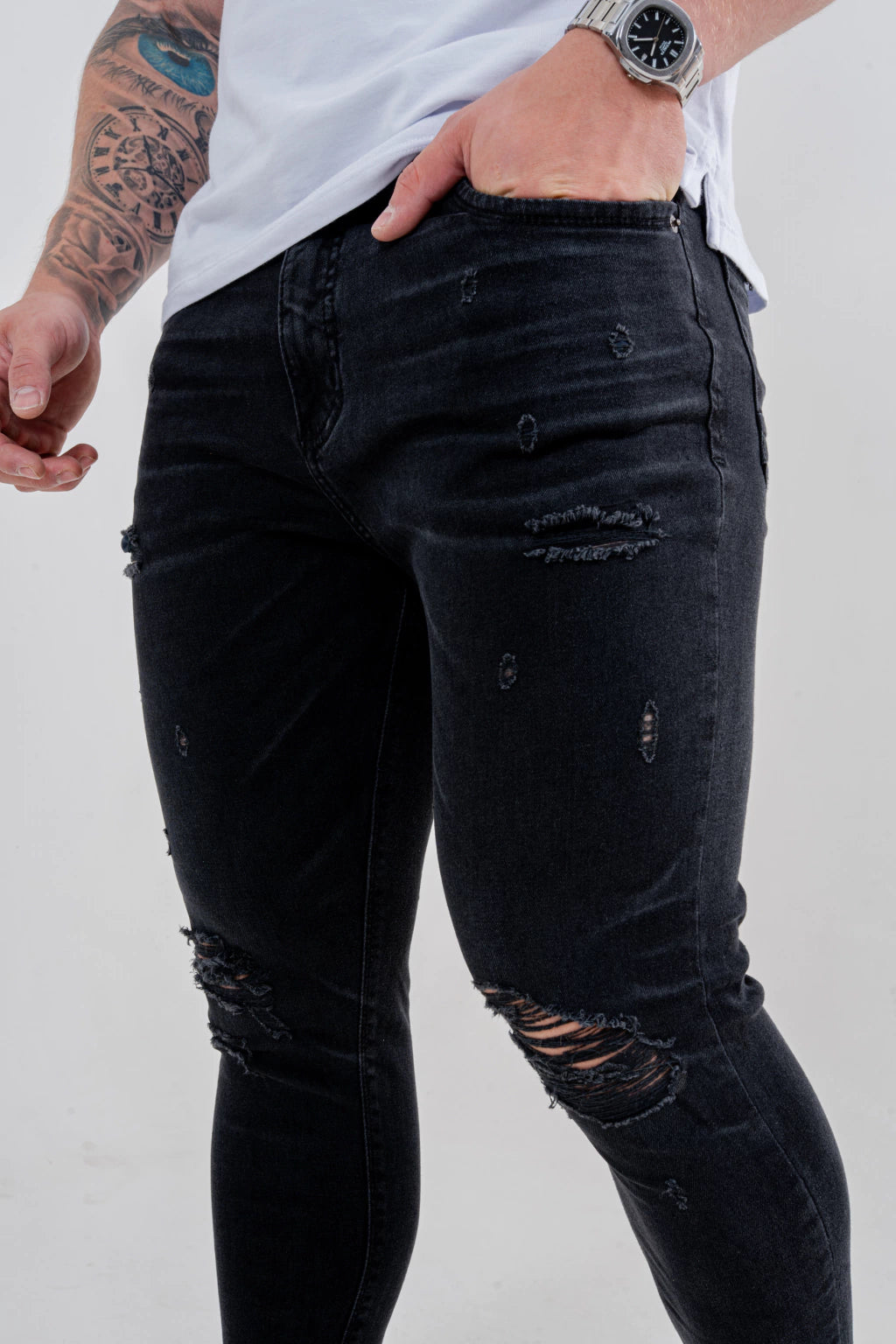 Calça Skinny Destroyed