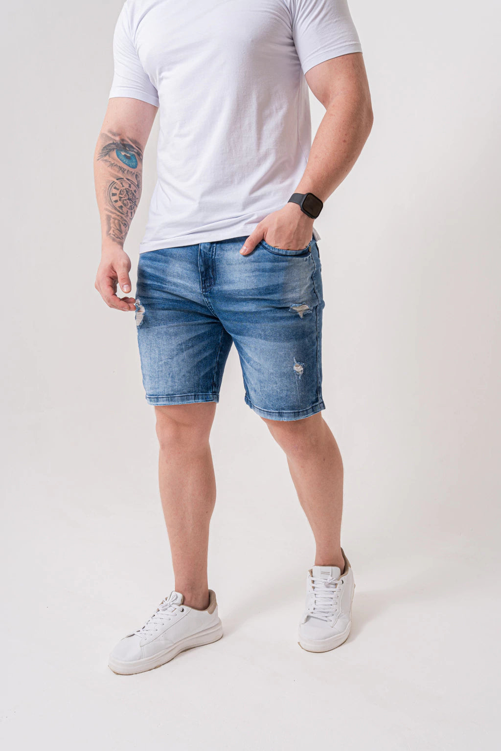 Bermuda Skinny Destroyed