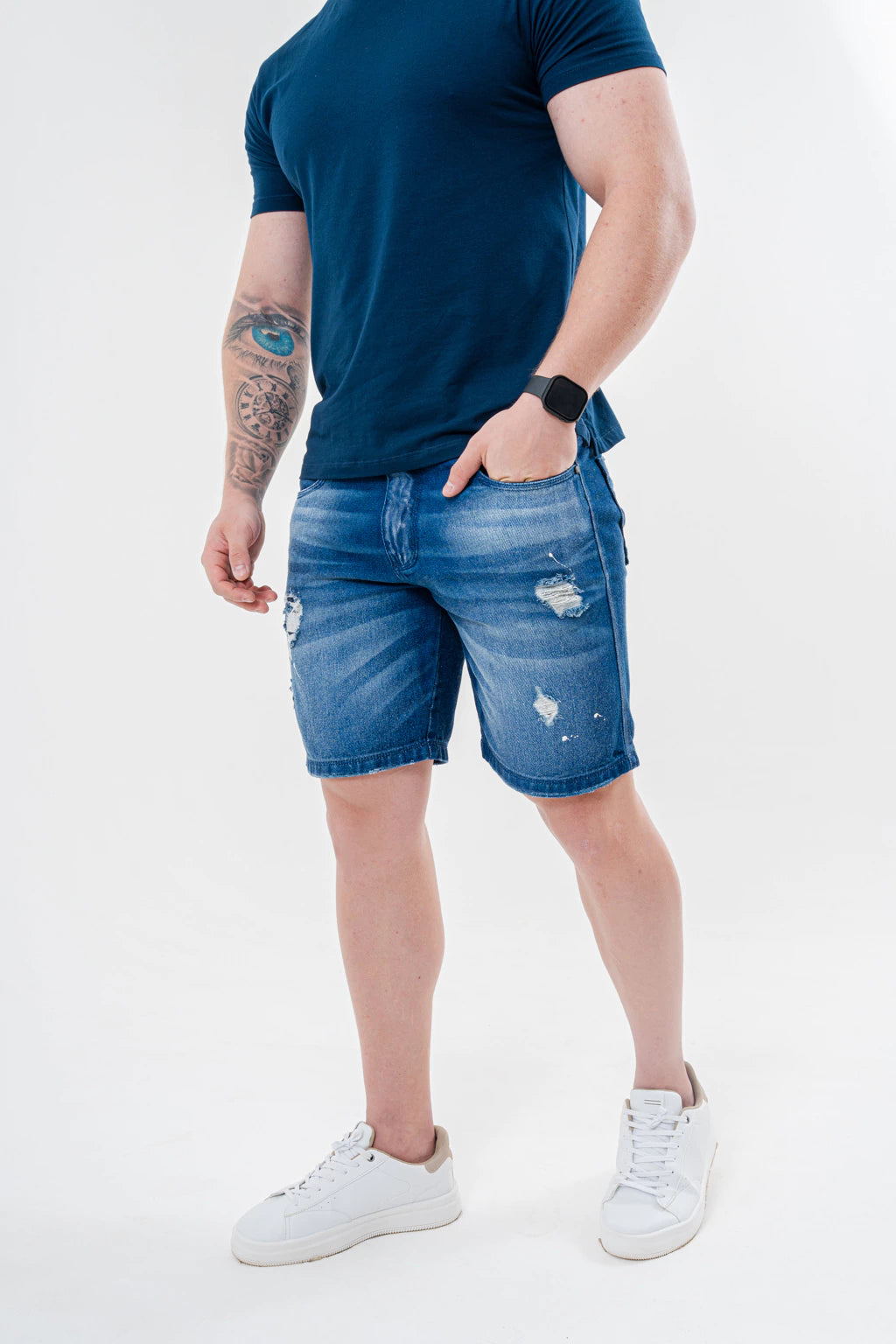 Bermuda Slim Destroyed C/Pigmento 100%