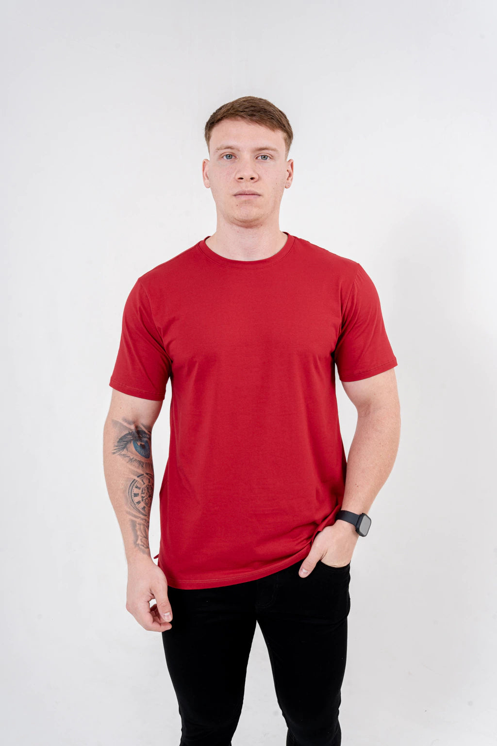 Camiseta Caunt Flexfit Vermelha