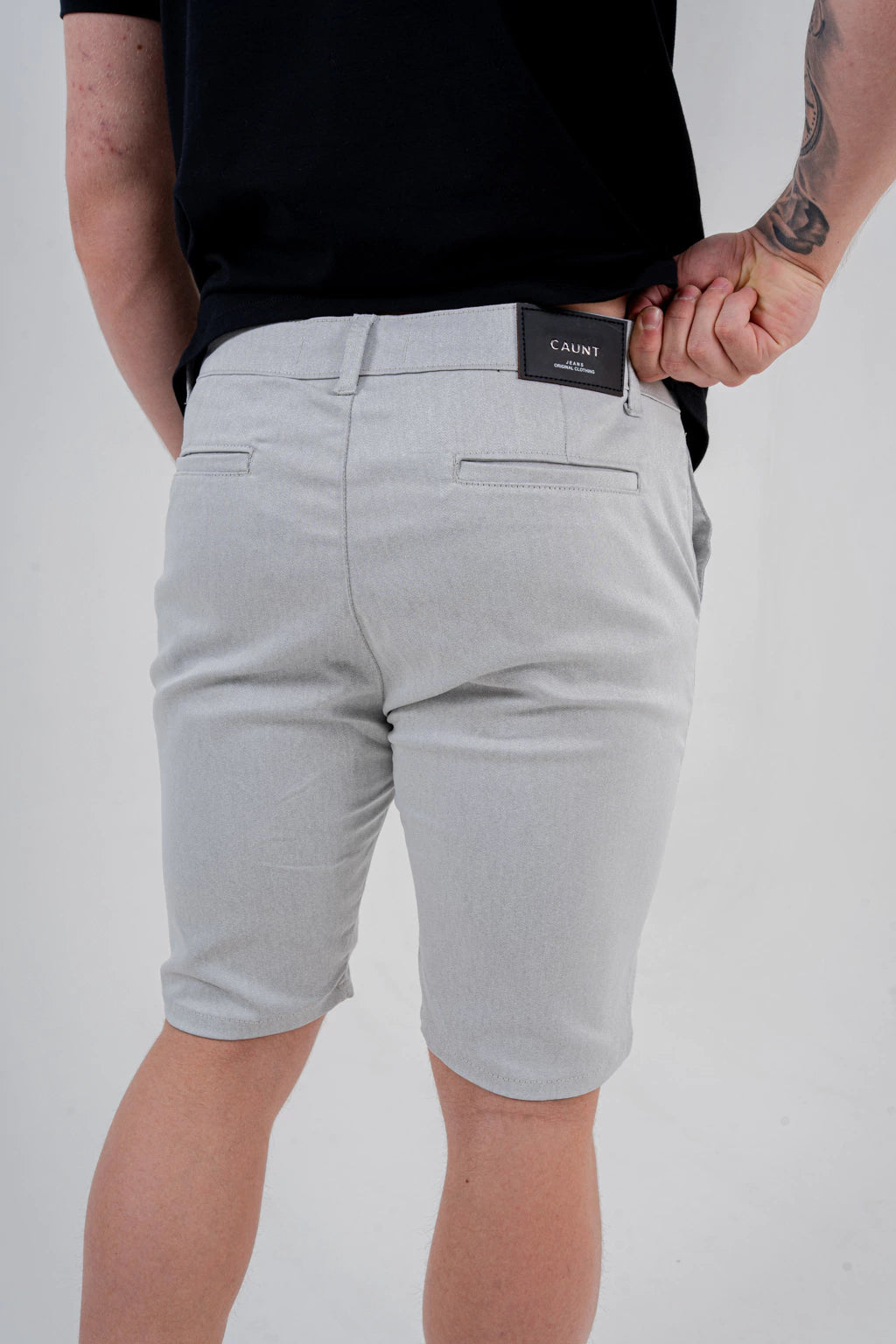 Bermuda Alfaiataria Cinza PT