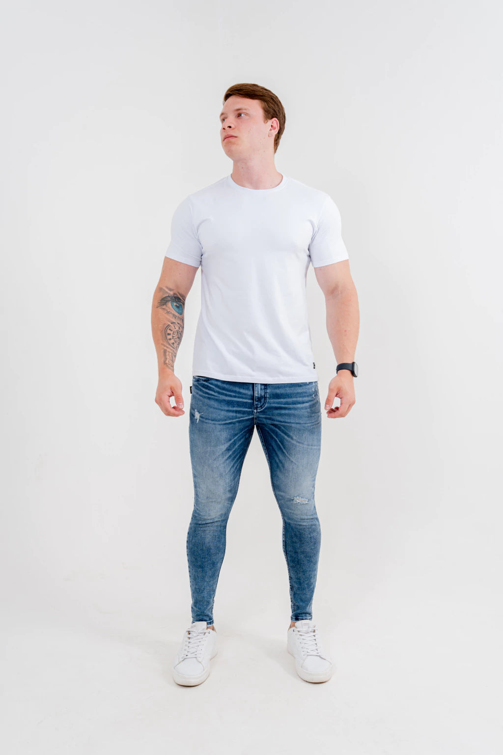 Calça Jeans Skinny Destroyed