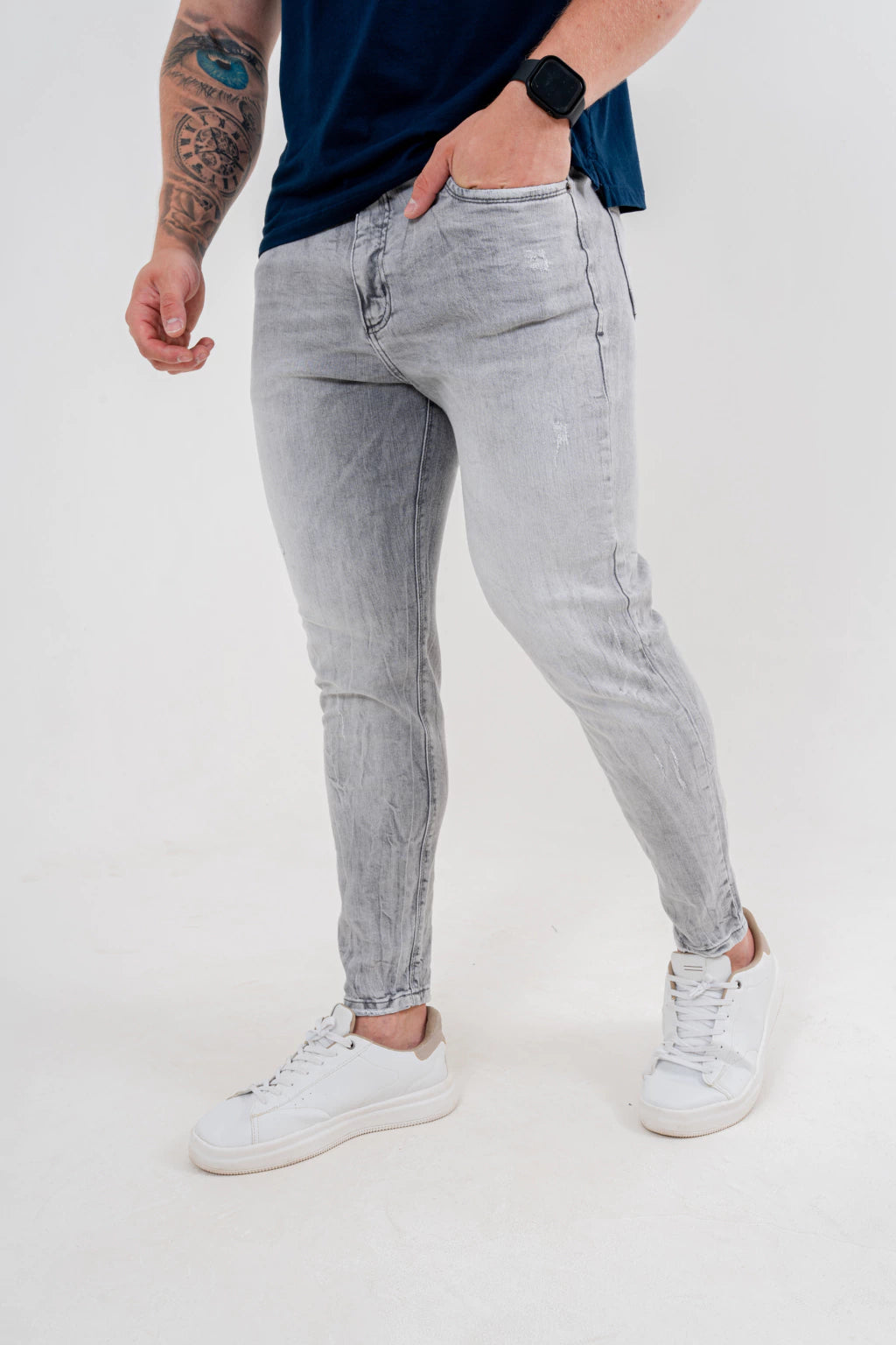 Calça Jeans Skinny Unha De Gato