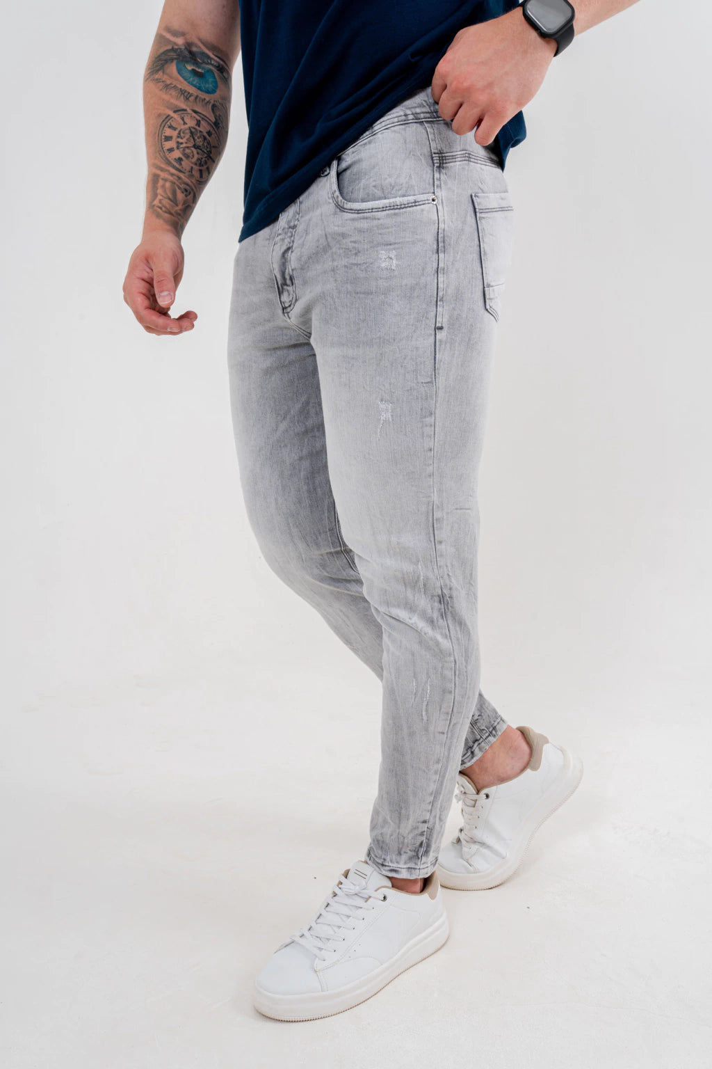 Calça Jeans Skinny Unha De Gato