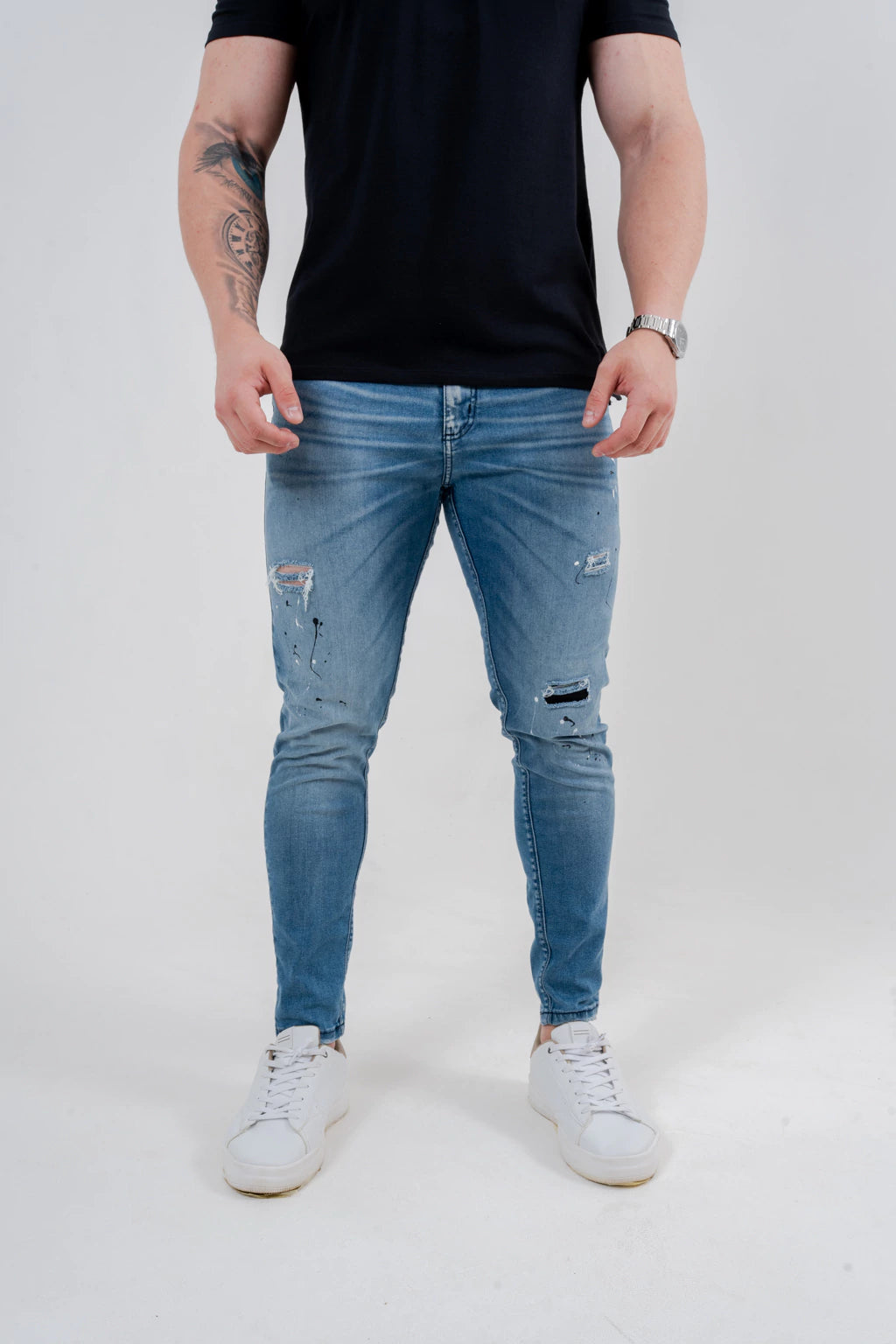 Calça Skinny Destroyed C/Pig.