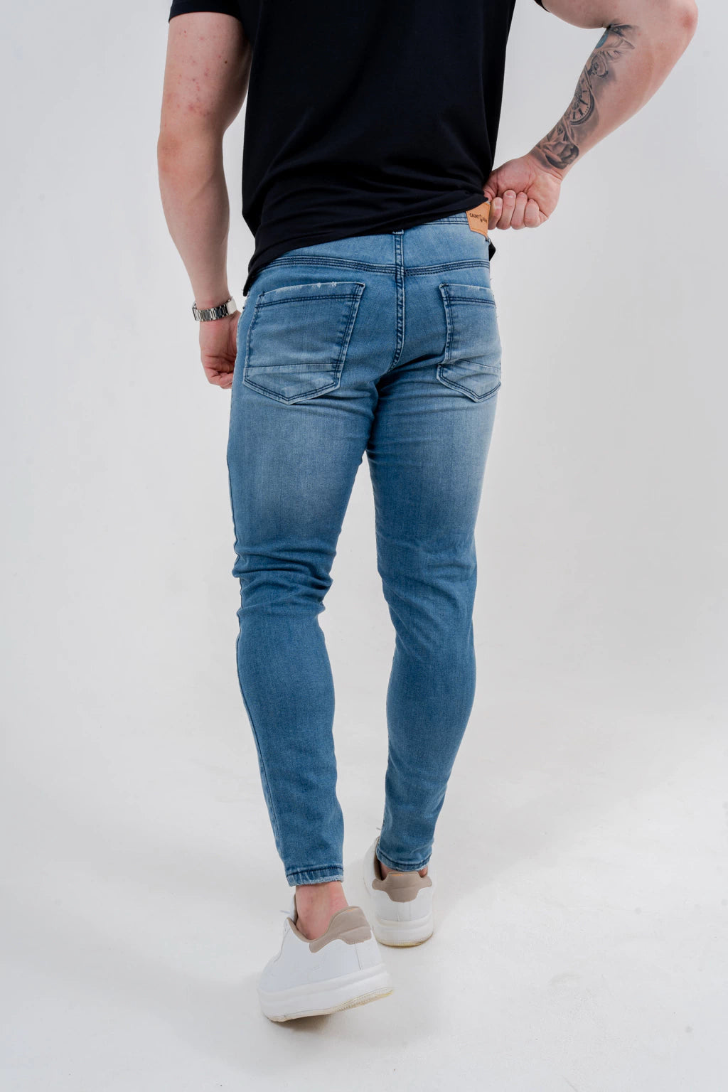 Calça Skinny Destroyed C/Pig.