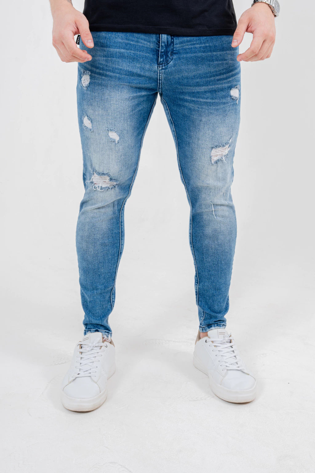 Calça Skinny Destroyed