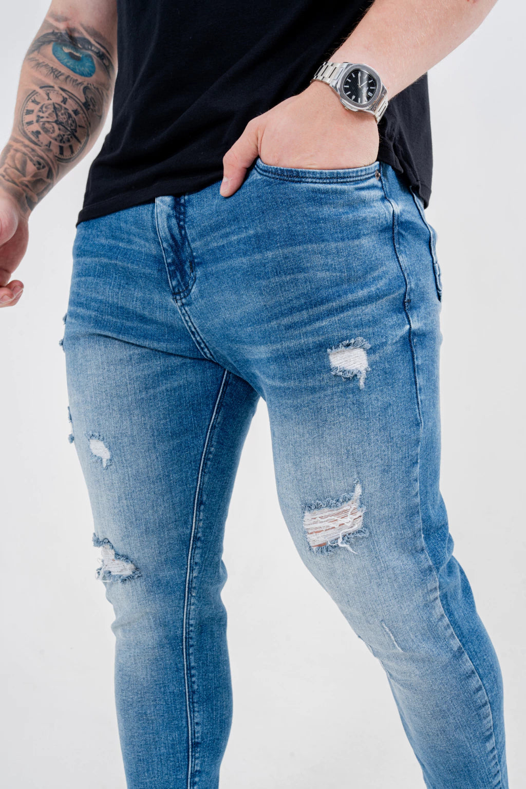 Calça Skinny Destroyed