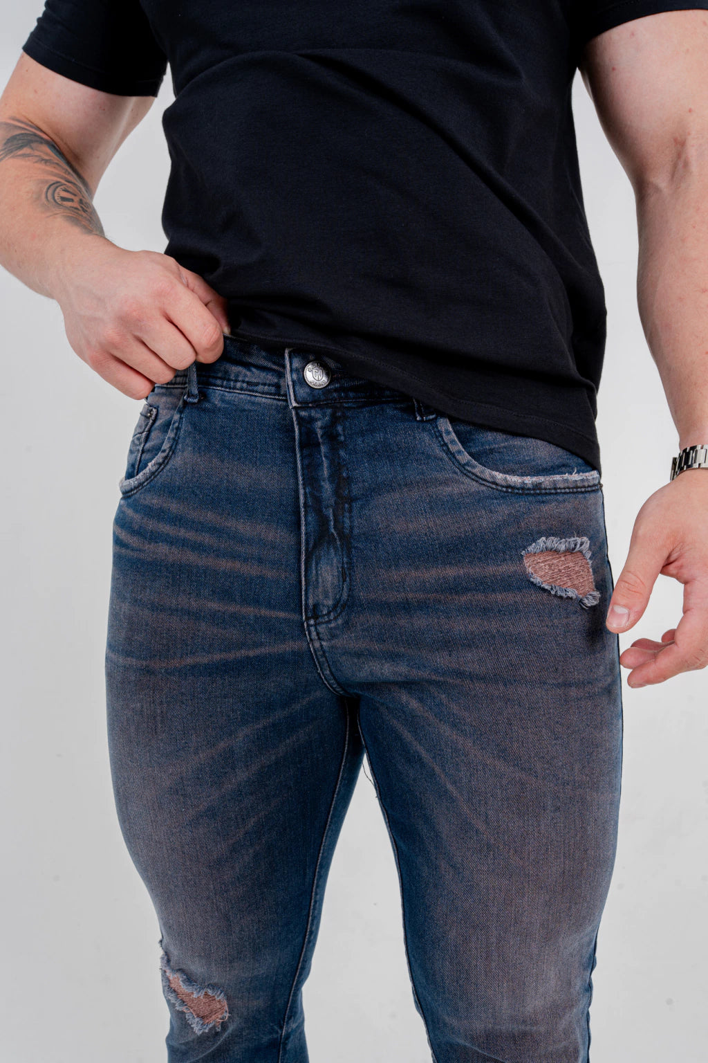 Calça Skinny Destroyed