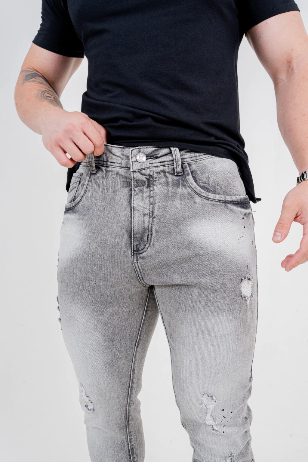 Calça Skinny Destroyed C/PIG.