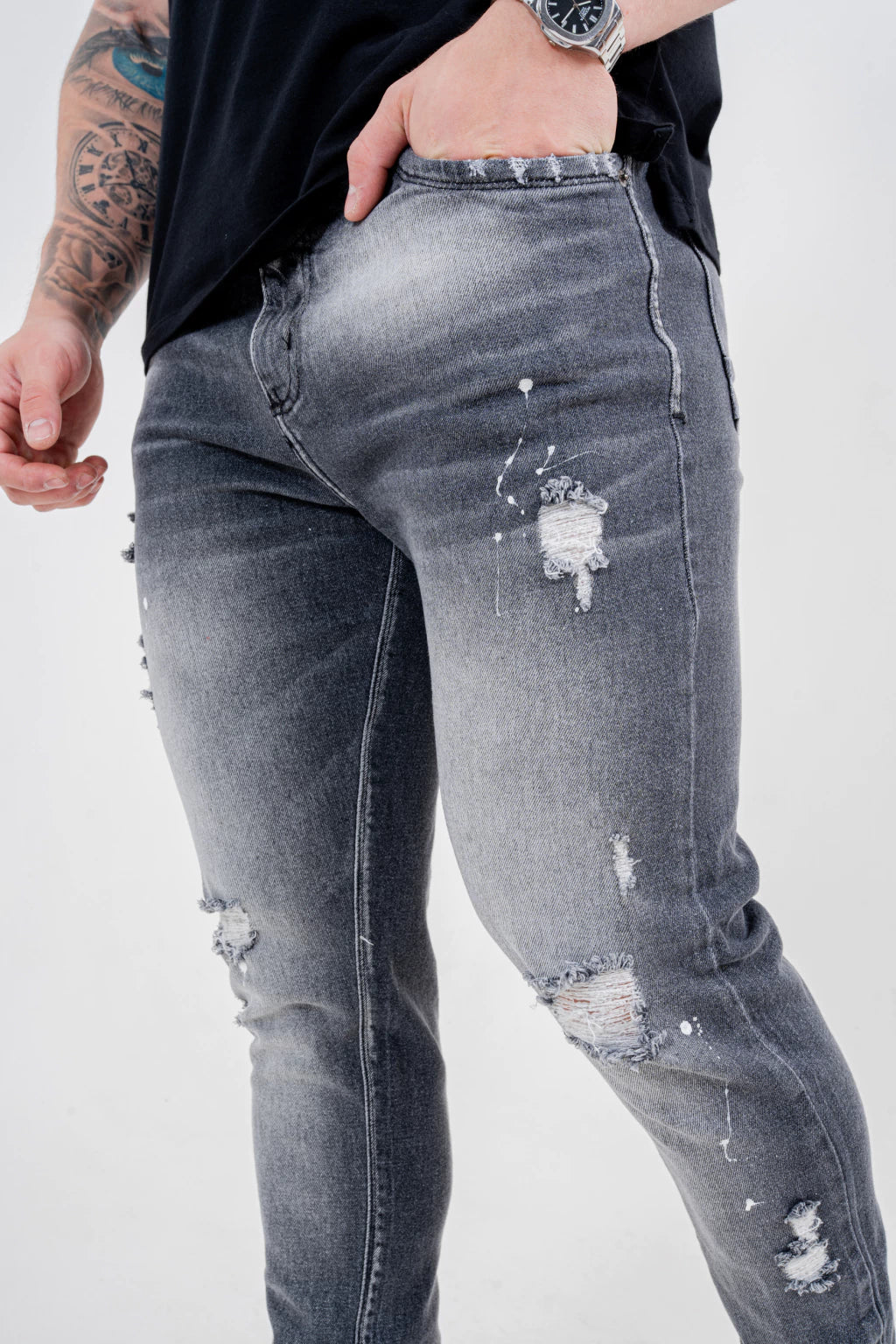 Calça Skinny Destroyed C/Pig.