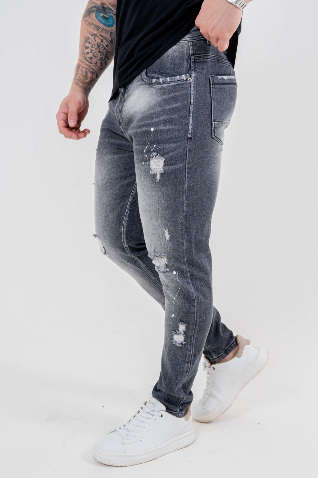 Calça Skinny Destroyed C/Pig.