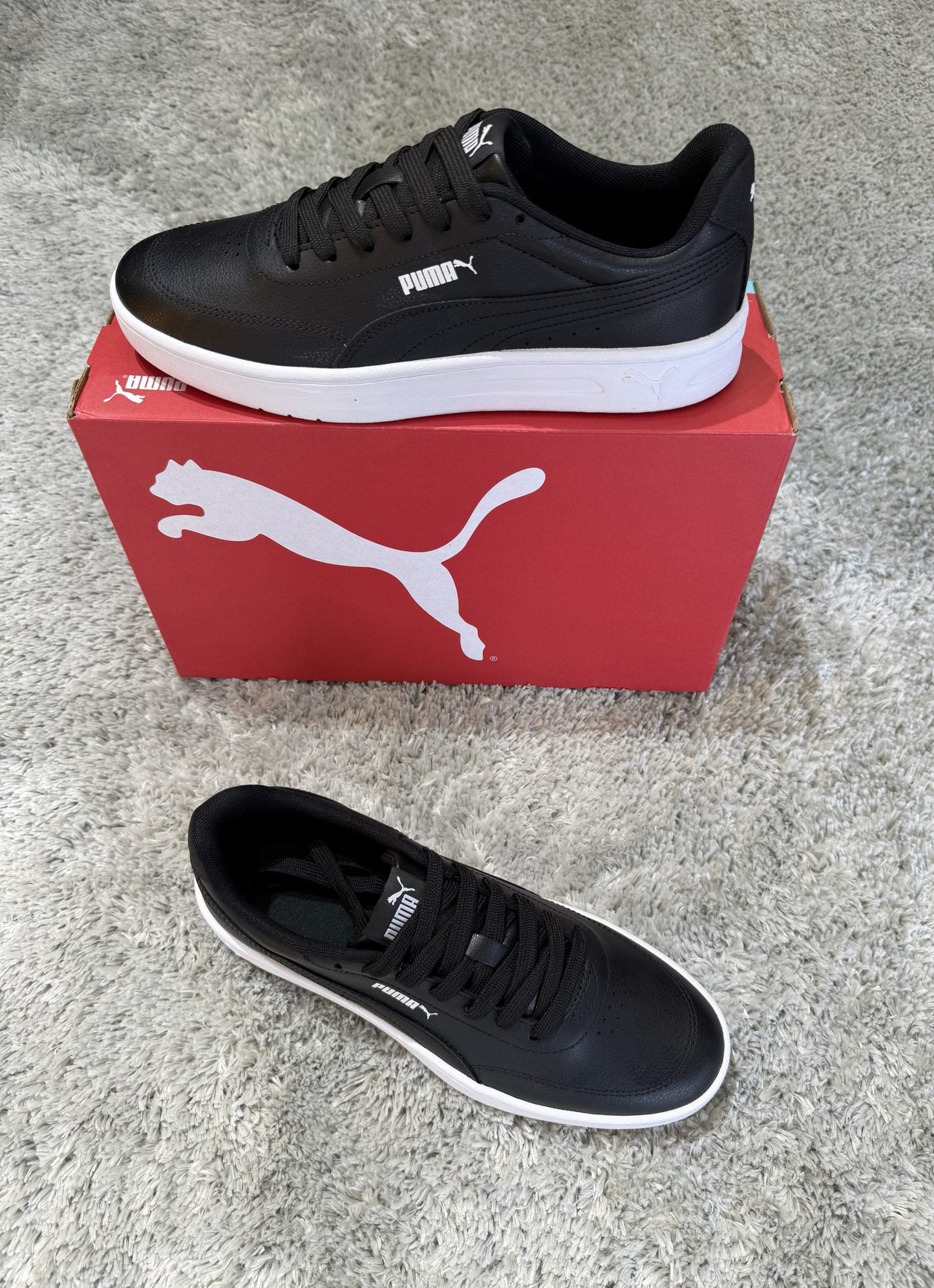 Tênis puma court Classic clean Black