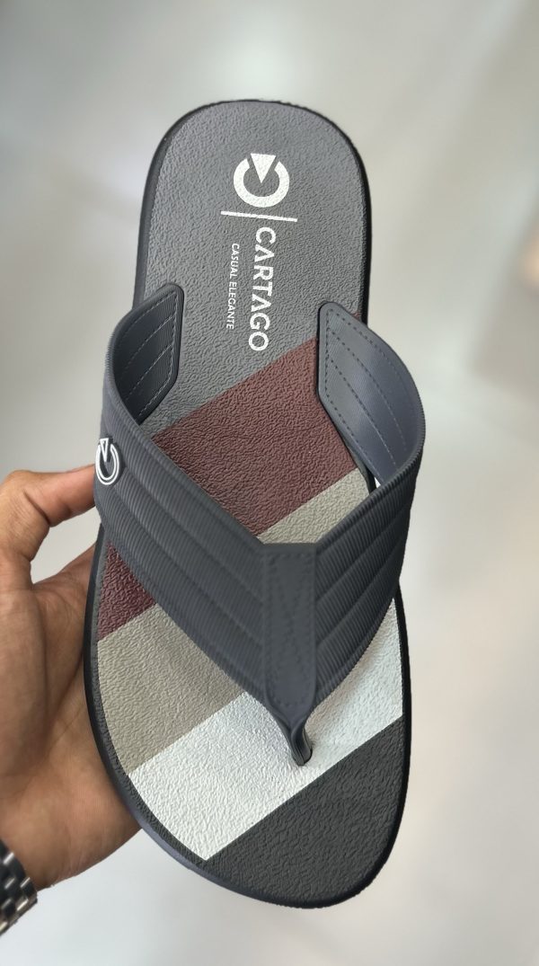 Chinelo Cartago Montreal preto/cinza/bordo