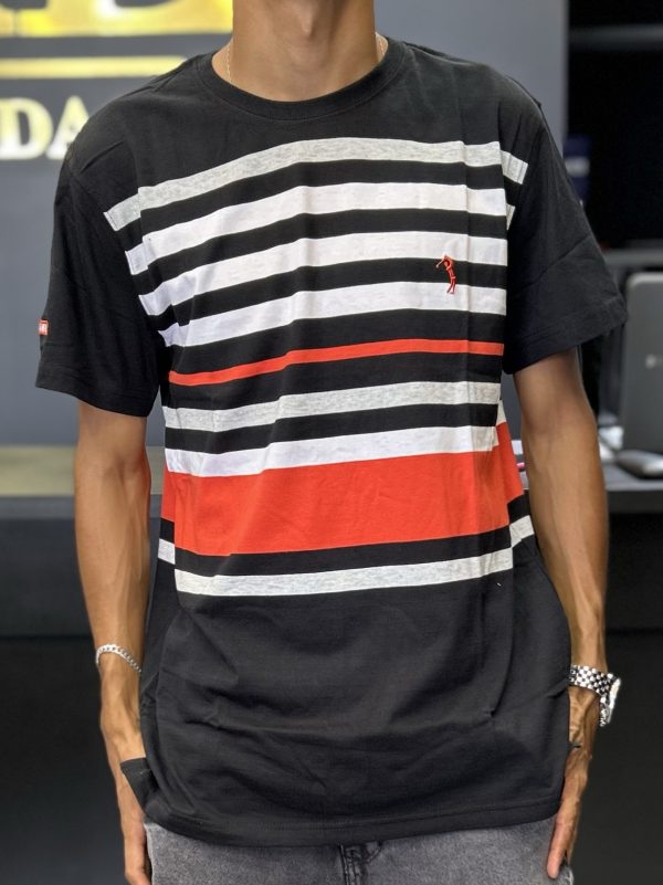 Camiseta Aleatory meia malha Listrada