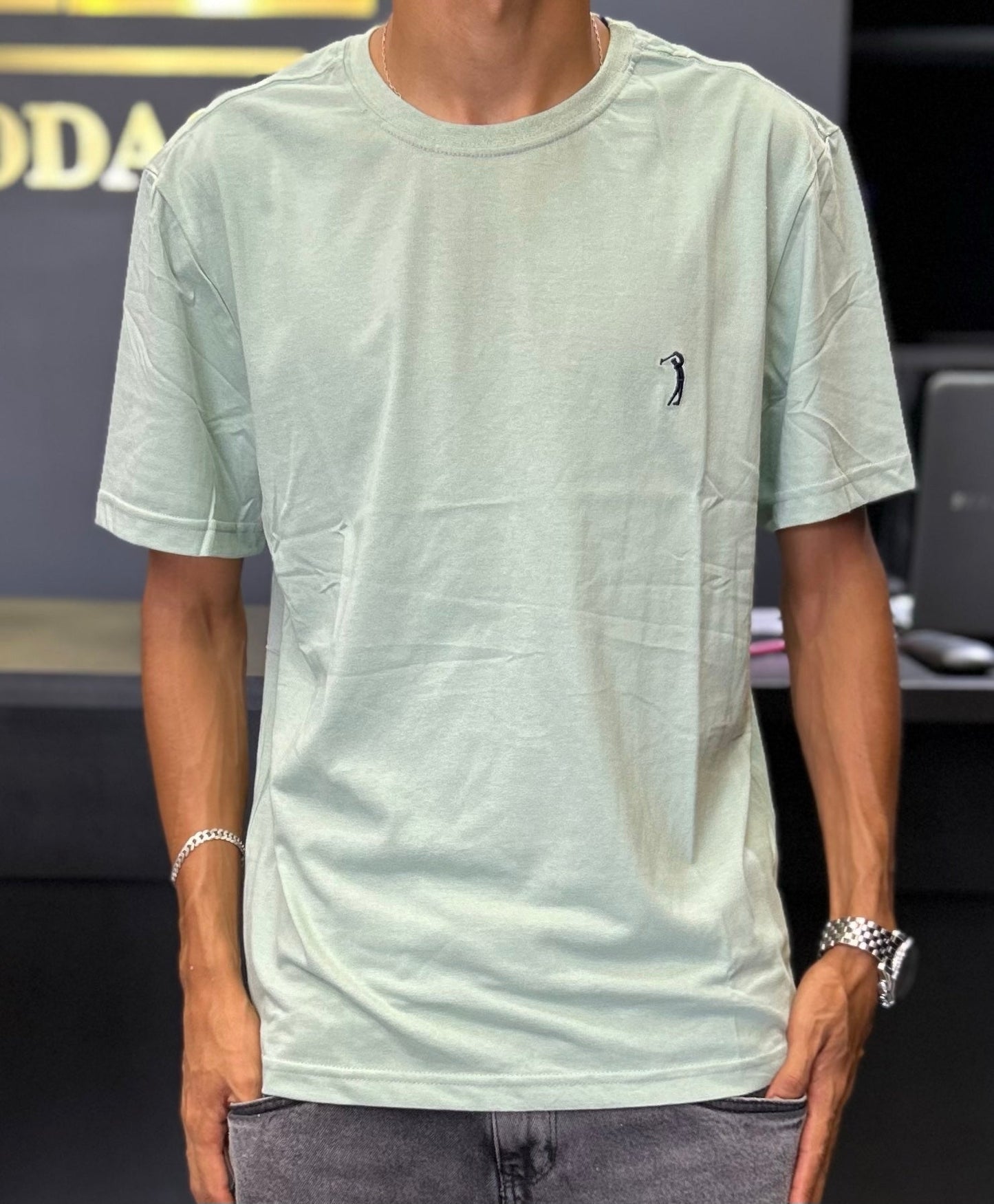 Camiseta Aleatory gola careca