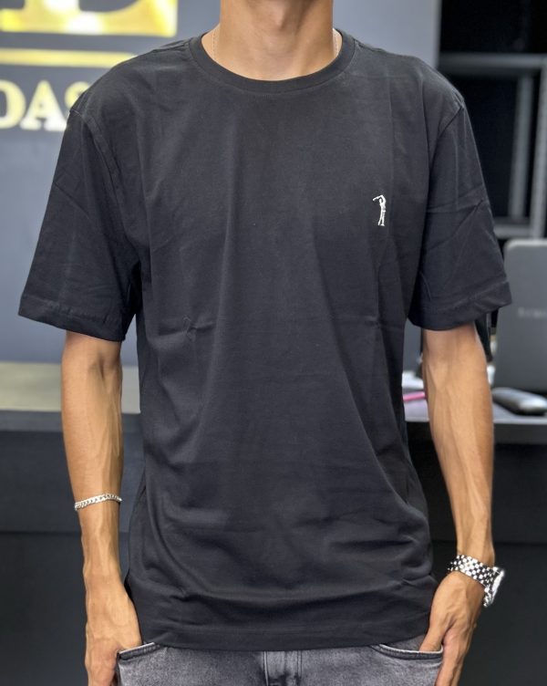 Camiseta Aleatory gola careca Preta