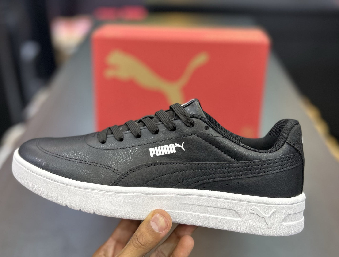 Tênis puma court Classic clean Black
