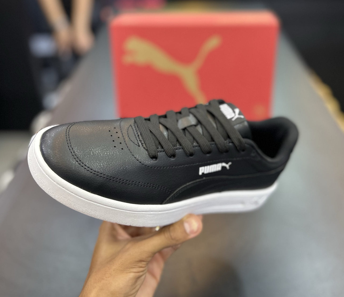 Tênis puma court Classic clean Black