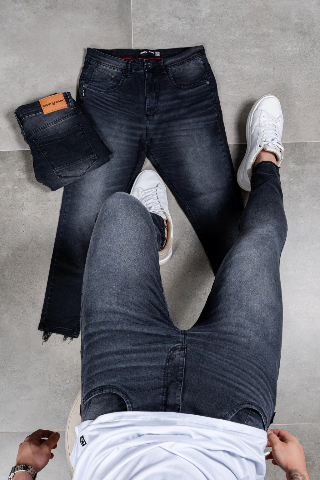 Calça Skinny Básica C/Bigode