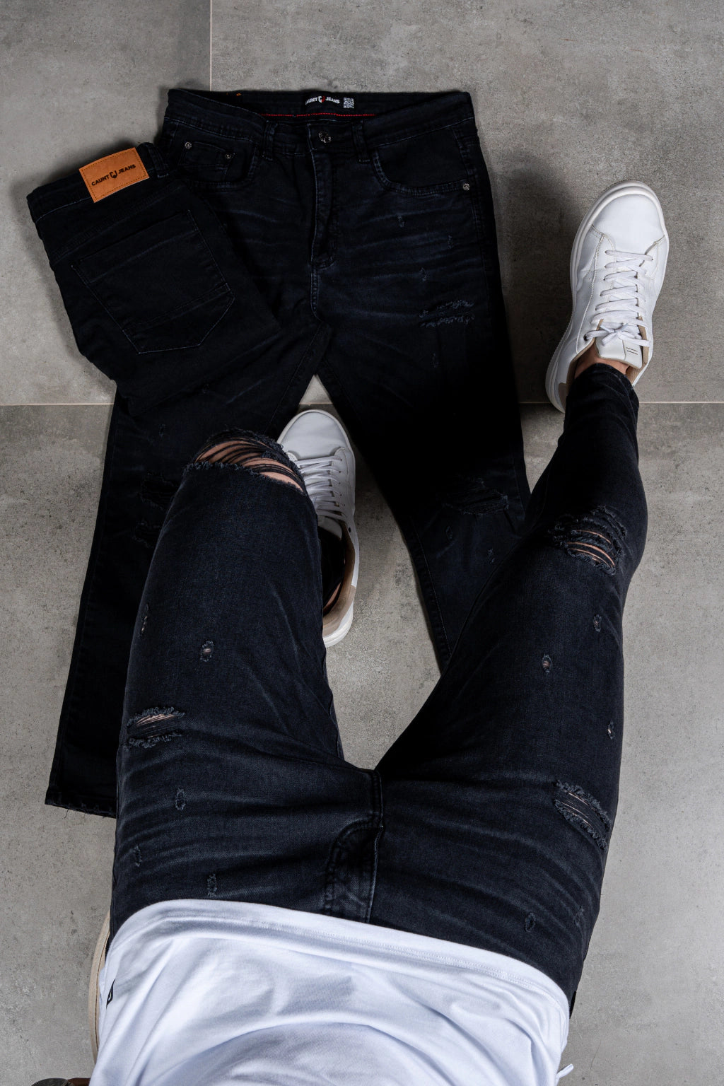 Calça Skinny Destroyed